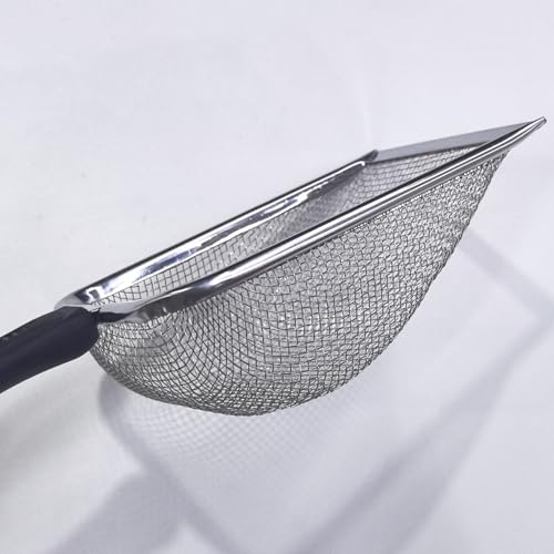 Cat Litter Scoop with Stainless Steel Mesh, 2.8mm Hole | Kitty Litter Scoop, Deep Shovel, Kitten Pooper Lifter, for Cat Litter, Chicken Coop Sand, Beach Sand