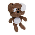 goDog Checkers Dog Squeaky Plush Dog Toy, Chew Guard Technology - Brown, Large - color: Dog (Brown), size: Large