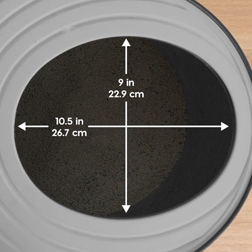 IRIS USA Large Top Entry Cat Litter Box, Hooded Privacy, Black/Gray | Dog-Free Zone, Mess Containment System, Protected Interior, Secure Lid Access, Reduced Tracking, Odor Trapping - color: Black, style: Top Entry