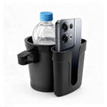 Bike Cup Holder, Motorbike Handlebar Drink Bottle Cage with Cell Phone & Key Holders, Universal Water Bottle Cage Beverage Holder for Most Motorcycles Scooters Bikes (Black) - color: Black