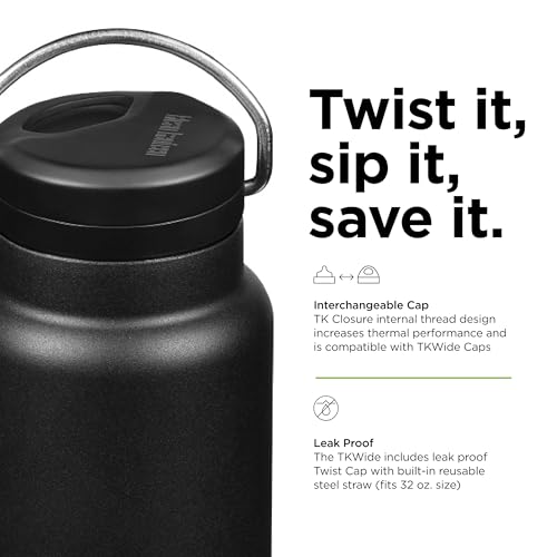 TKWide 32oz (w/ Twist Cap) - Black - color: Black