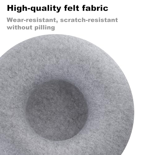 Large Cat Tunnel Bed for Indoor Cats with 3 Toys, Scratch Resistant Donut Cat Bed, Up to 30 Lbs (L 24x24x11, Light Grey) - color: Light Grey