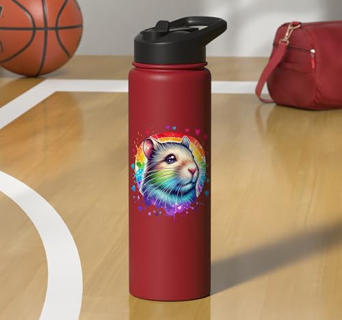 Degu Stainless Steel Insulated Water Bottle - color: Red