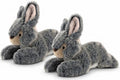 Fluff & Tuff Walter Wabbit Plush Dog Toy – 2 Pack, 12” Durable Stuffed Rabbit Dog Toy with Squeaker, Double-Stitched & Non-Toxic, Soft Yet Tough Plush for Dogs - size: 12 Inch (Pack of 2)
