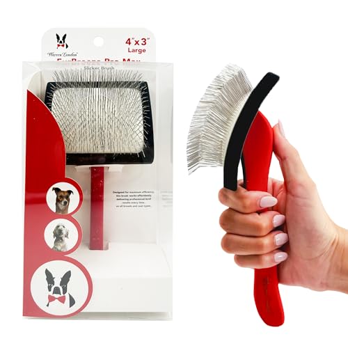 Warren London FurBreeze Pro Max Slicker Brush for Doodles & Long Coats - style: FurBreeze Pro Max Large