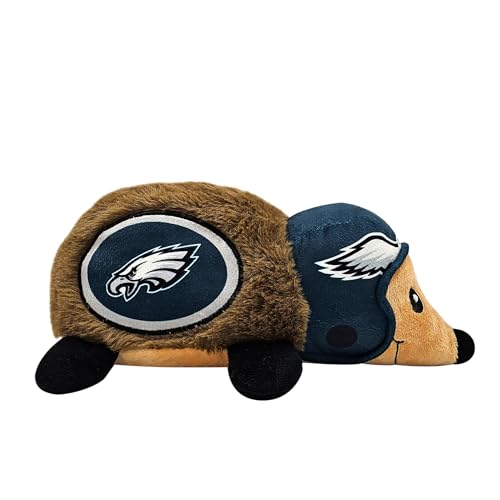 NFL Philadelphia Eagles Plush Hedgehog Toy for Dogs & Cats, Cool Soft Pet Toy for Fun and Interactive Play, Dog Chew Toy with Squeaker, Licensed Hot Pet Toy - color: Philadelphia Eagles