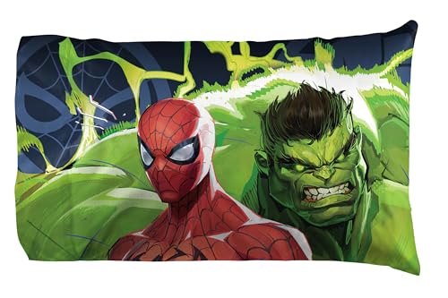 Jay Franco Kids Sheet Set with Fitted, Flat Sheets & Pillow Cover - Ultra-Soft Bedding with Pillowcase for Room Decor, Multi - Marvel Rivals, 3 Piece Twin - color: Multi - Marvel Rivals, size: 3 Piece Twin
