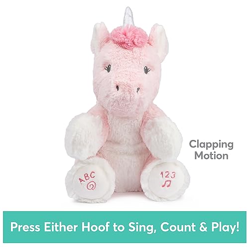 GUND Baby Alora Unicorn 11” Animated Plush, Sings ABCs Song and 123 Songs - style: Alora
