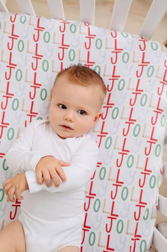 Copper Pearl Premium Fitted Knit Crib Sheet/Toddler Sheet 'Jolly' - color: Jolly