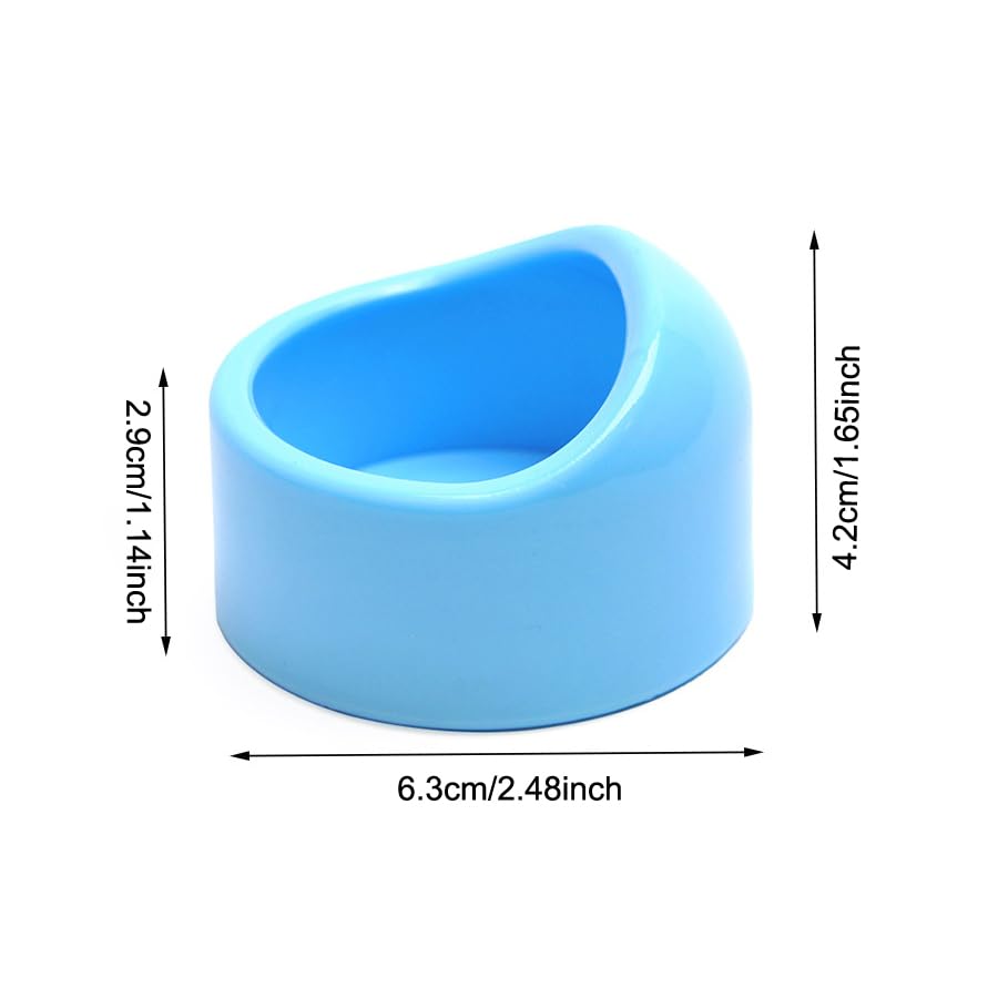 4 Pack Hamster Bowl Dwarf Feeding Bowls Food Water Feeder Dish for Robo Syrian Hamsters Hammies Mice Gerbils Degus Hedgehog Small Animals Pet
