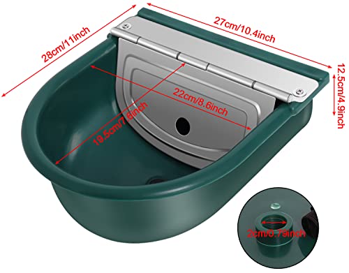 Automatic Water Dispenser for Dogs, Plastic Automatic Dog Water Dispenser | Lightweight Green Plastic Build, Quick Hose Connector, Dual Float Valves, Easy Setup for Continuous Fresh Water Access