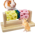 Guinea Pig Chew Toys for Teeth, Natural Grinding Stone Toy | Adds Calcium to Diet, Rotating Wood Rat Chewing Treat Toys for Syrian & Dwarf Hamsters, Rats, Guinea Pig, Chinchillas