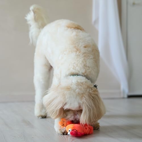 SPOT Chirpies Plush Dog Toy – Bird Sound Squeaky Toy for Small and Medium Dogs, Light to Moderate Chewers, Stretchy Bungee Neck, Recycled Stuffing – 14 in, Assorted Styles