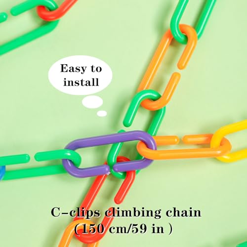 3 PCS Sugar Glider Platform Professional Sugar Glider Toys Cage Accessories with C-Clips Climbing Chain for Birds, Sugar Glider, Pet