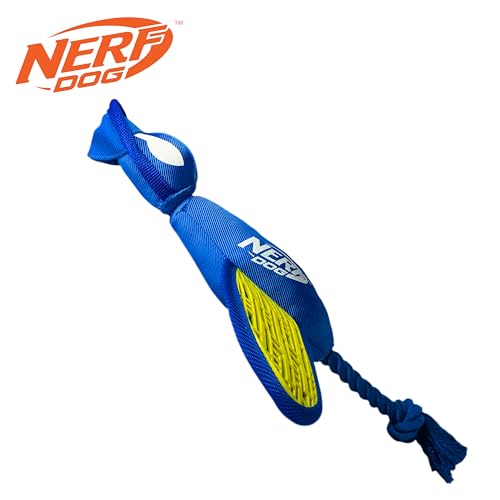 Nerf Dog Large Nylon Launching Duck/Blue/Green - color: Blue/Green