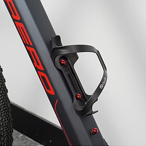 Chooee Bike Water Bottle Holder Aluminum, Bicycle Water Bottle Cage for Road Bikes Mountain Bikes Black 2-Pack - color: Black