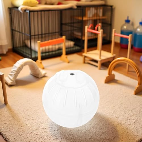 1Pc White-Transparent Plastic Silent Hamster Ball, Exercise Ball for Small Animals, Spinner Hamster Running for Sugar Gliders Small Mice Gerbils Hamsters (Diameter 10 cm ﻿