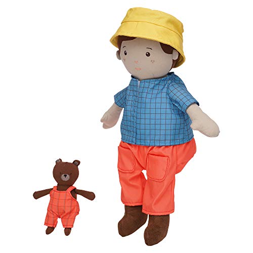 Manhattan Toy Playdate Friends Alex Machine Washable and Dryer Safe 14 Inch Doll with Mini Bear Stuffed Animal - style: Alex