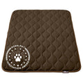 Paw Inspired Washable Padded Crate Mats for Dogs, Dark Brown, 41x28 Inch | Fits 42-inch Kennels, Leakproof, Waterproof Bottom, Plush Dog Pad, Pet Bed - color: Dark Brown, size: 42 Inch