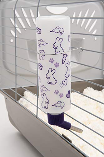 Lixit Weather Resistant Cage Water Bottles for Rabbits, Ferrets, Guinea Pigs Hamsters and Other Small Animals. (16-Ounce) - color: Frosted All Weather, size: 16 Ounce
