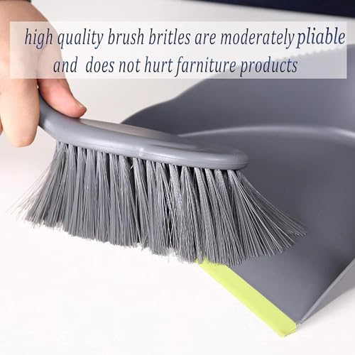 WDDBHSKN Dust pan Broom Dustpan Brush - Dust Pans with Brush, Dustpan and Brush Set, Handheld Broom and Dustpan Set are Used to Clean Kitchens, Floors, Tables, and Animal Cages. - size: 1 count