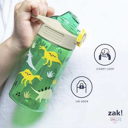 Zak Designs Bluey Sage 16oz Leak-Proof Straw Kids Water Bottle, 2-Pack | BPA Free Durable Plastic, Cupholder Friendly, Dishwasher Safe, Easy to Clean, Lid Lock, Handle, For School, Home, Travel - color: Bluey & Bingo