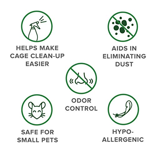 ECO BEDDING 99% Dust Free Paper Bedding for Small Animals, Odor Control, 3 lb (Expands to 60 L) - size: 3 lbs