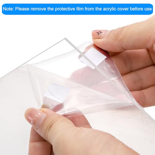Wooden Hamster Maze with Clear Acrylic Cover, Multi-Chamber Hamsters Hide Tunnel Cage, Hideout Tunnel Toy Shed and Explore Toy for Dwarf Hamsters Mice Small Gerbil（Free-Installation）