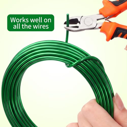 Mudder 5 Roll Aluminum Bonsai Training Wire Tree 2/2.5/3/4/6mm 42 Feet Total with Bonsai Wire Cutter Anodized Training for Holding Branches Small Trunks(Green) - color: Green, size: 2/2.5/3/4/6mm