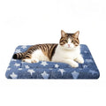 Dog Bed Mat, Reversible Crate Pad & Cute Dog Bed - Machine Washable Kennel Mat with Ultra Soft for Small Dogs & Cats - color: Dark Blue Stars, size: 18"L x 14"W x 1.5"Th