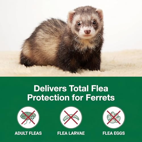 Ferret Flea Prevention, 4-Month Supply (2.5 ml High-Volume Tube) for Multi-Ferret Households, 1 lb+ | NDC Non-Nitenpyram Code