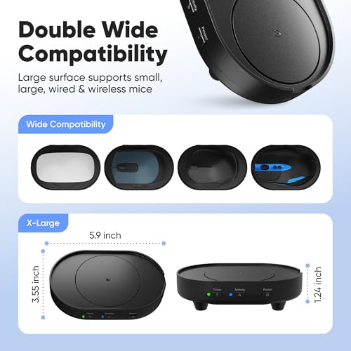Undetectable Mouse Mover Jiggler, Adjustable Activity, Optional Shut-Off Timer, Random Movement Engine, No Software, Quiet & Undetectable Operation, USA Company (Single Disc) - style: Single Disc