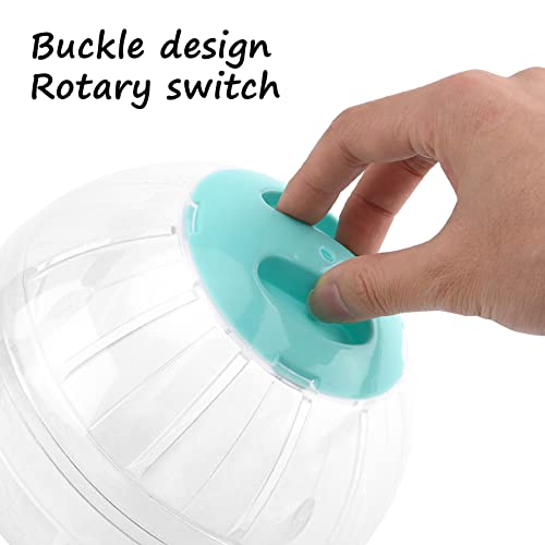 Hamster Exercise Ball, 5.7 Inch Transparent Running Wheel,Blue | Dwarf Hamsters to Reduce Boredom and Increase Activity - color: Blue