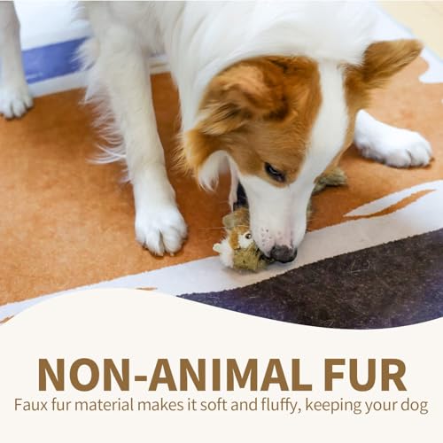 ALL FOR PAWS Squeaky Dog Toys, Plush Dog Toy, Stuffed Animal Dog Toys for Small Medium Large Dogs, Soft Chipmunk Toy with Squeaker - color: Chipmunk(S)