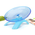 Silent Running Wheel for Small Animals, 7 Inch Flying Saucer Design, Exercise Wheel for Hamsters, Guinea Pigs, Hedgehogs, Blue - color: Blue