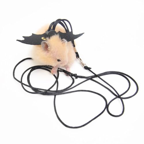 Small Animal Harness and Leash Set for Hamsters, Lizards, and Bearded Dragons - Secure, Adjustable, and Comfortable Walking Accessory (Pink) - color: Pink