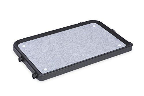 Prevue Pet Products Replacement Platform Shelf - Mounted Replacement Perch for Indoor Cat Cages, Machine Washable Felt Pad, Floating Cat Shelves for Climbing, Compatible with Prevue Cages - Black