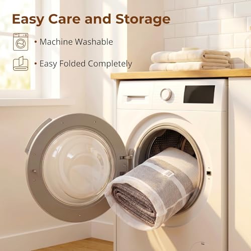 OIASKET 108L Cotton Rope Storage Basket for Living Room and Bedroom 25"x16"x16" Woven Laundry Basket, Heavy Duty Bin for Blankets, Pillows & Toys, Pet-Safe & Scratch-Free, Dark Brown and White - color: Dark Brown & White