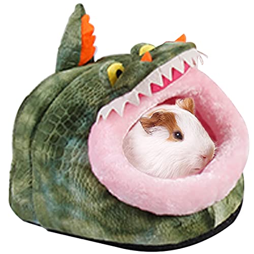 LEFTSTARER Guinea Pig Rat Bed and Hideout for Ferret Hedgehog Sleep and Hide, Hamster Small Pet Animals Supplies Toy Cage Accessories Nest - color: 8.Crocodiles-L