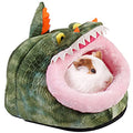 LEFTSTARER Guinea Pig Rat Bed and Hideout for Ferret Hedgehog Sleep and Hide, Hamster Small Pet Animals Supplies Toy Cage Accessories Nest - color: 8.Crocodiles-L