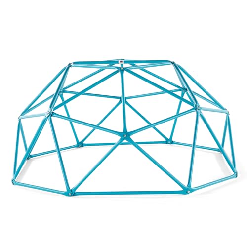 Plum Play Deimos, Jungle Gym, Climbing Dome Toys for Toddlers, Outdoor Play Equipment, Monkey Bars for Kids, Playground, Durable, Metal, Rust Resistant, Easy Assembly, Ground Anchors, Ages 3+, Teal - size: 4ft