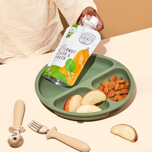 Serenity Kids Baby Food Pouches, No Added Sugar, 5g Protein, 3.5 Oz,18 Pack | Lower-Sugar, Protein-Fueled, Organic Ingredients, Recyclable, Meat & Veg Variety, Veggie-First Baby Snacks - size: 3.5 Ounce (Pack of 18)