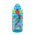 Zak Designs Mattel Hot Wheels Sage 16oz Leak-Proof Straw Kids Water Bottle | BPA Free, Durable Plastic, Cupholder Friendly, Dishwasher Safe, Easy to Clean, Lid Lock, Handle, For School, Home, Travel - color: Hot Wheels, size: 16 Ounces