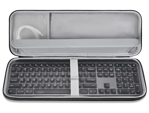 CASEDAO Hard Keyboard Carrying Case Sleeve Cover for Logitech MX Keys S/MX Keys Advanced Keyboard, Travel Protective Storage Bag - size: Logitech MX Keys S/MX Keys