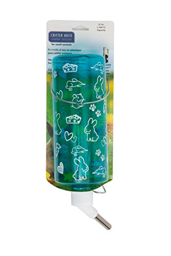Lixit Standard Cage Water Bottles for Rabbits, Ferrets, Guinea Pigs, Hamsters, Rats, Mice and Other Small Animal's (32 Ounce, Blue) - color: Blue, size: 32 Ounce