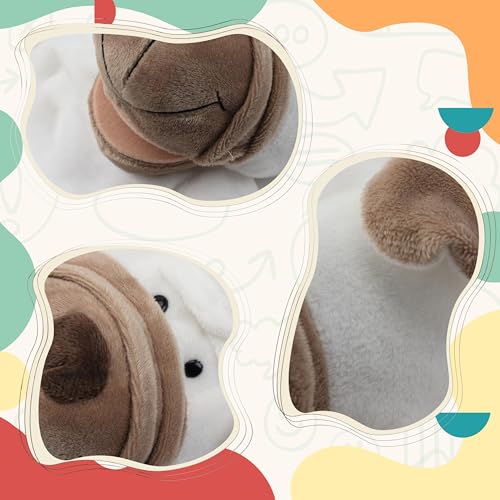Easfan Puppy Hand Puppet with Movable Mouth Plush Dog Toy for Kids 12.5" | Interactive storytelling, cute soft plush, creativity imagination, easter christmas birthday holiday gift, for toddlers - style: Dog