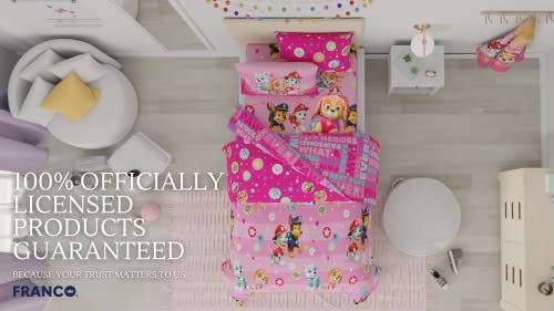Paw Patrol Girls Kids Bedding Super Soft Comforter and Sheet Set with Sham, 5 Piece Twin Size, (100% Officially Licensed Nickelodeon Product) By Franco - color: Paw Patrol Girls, size: 5 Piece Twin Size