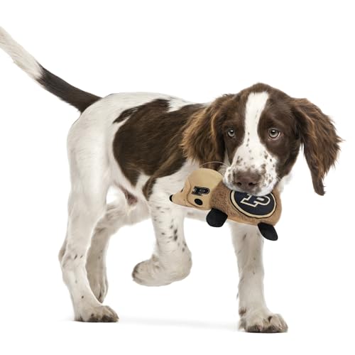 NCAA Purdue Boilermakers Plush Hedgehog Toy for Dogs & Cats, Cool Soft Pet Toy for Fun and Interactive Play, Dog Chew Toy with Squeaker, Licensed Hot Pet Toy - color: Purdue Boilermakers