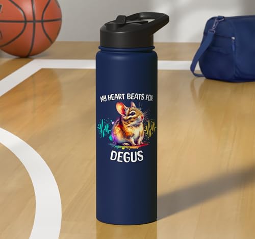 Degu ECG Degu Stainless Steel Insulated Water Bottle - color: Navy Blue