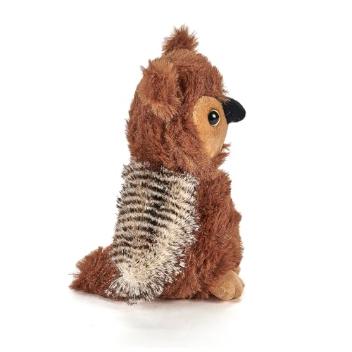 The Petting Zoo Owl Stuffed Animal Plushie, Gifts for Kids, Wild Onez Babiez Wildlife Animals, Brown Owl Plush Toy 6 Inches - color: Owl